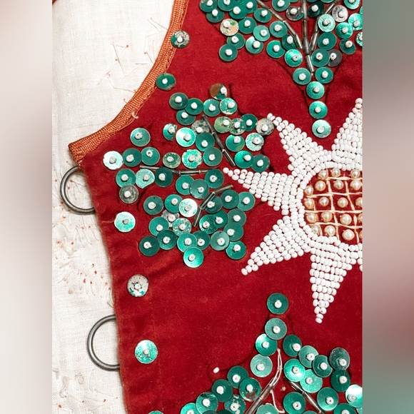 Vintage Handmade Beaded Corset Vest - Picture 6 of 15